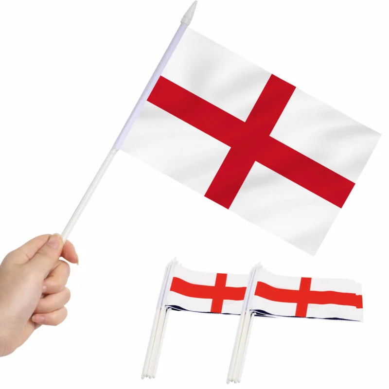 England Flags on Sticks (4 pack)