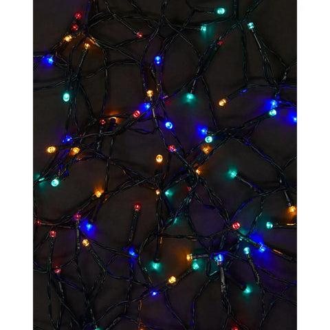 200 Multi Coloured Outdoor LED Lights - Battery Operated