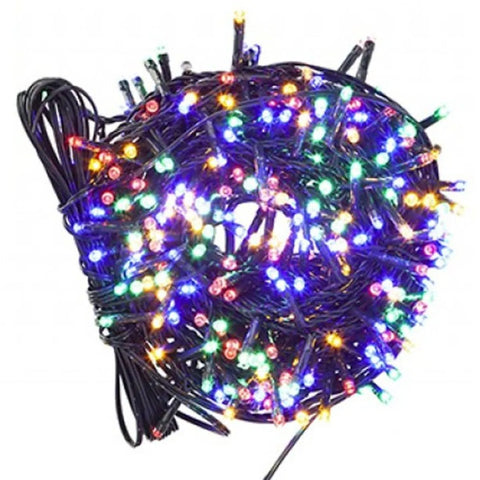 400 Multi Coloured Outdoor LED Lights - Mains Operated