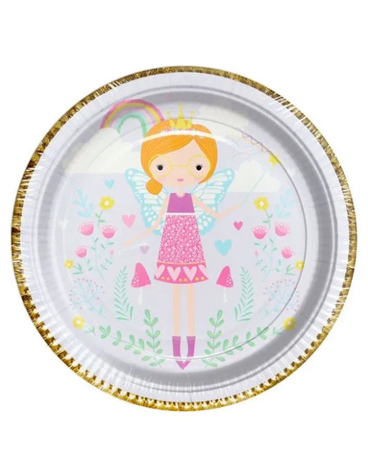 Fairy Princess Paper Plate - 23cm (8pk)