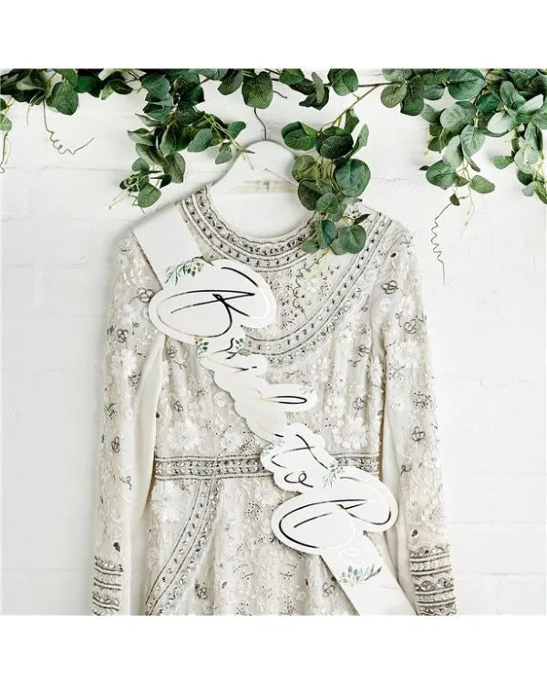 Botanical Hen Bride To Be Sash