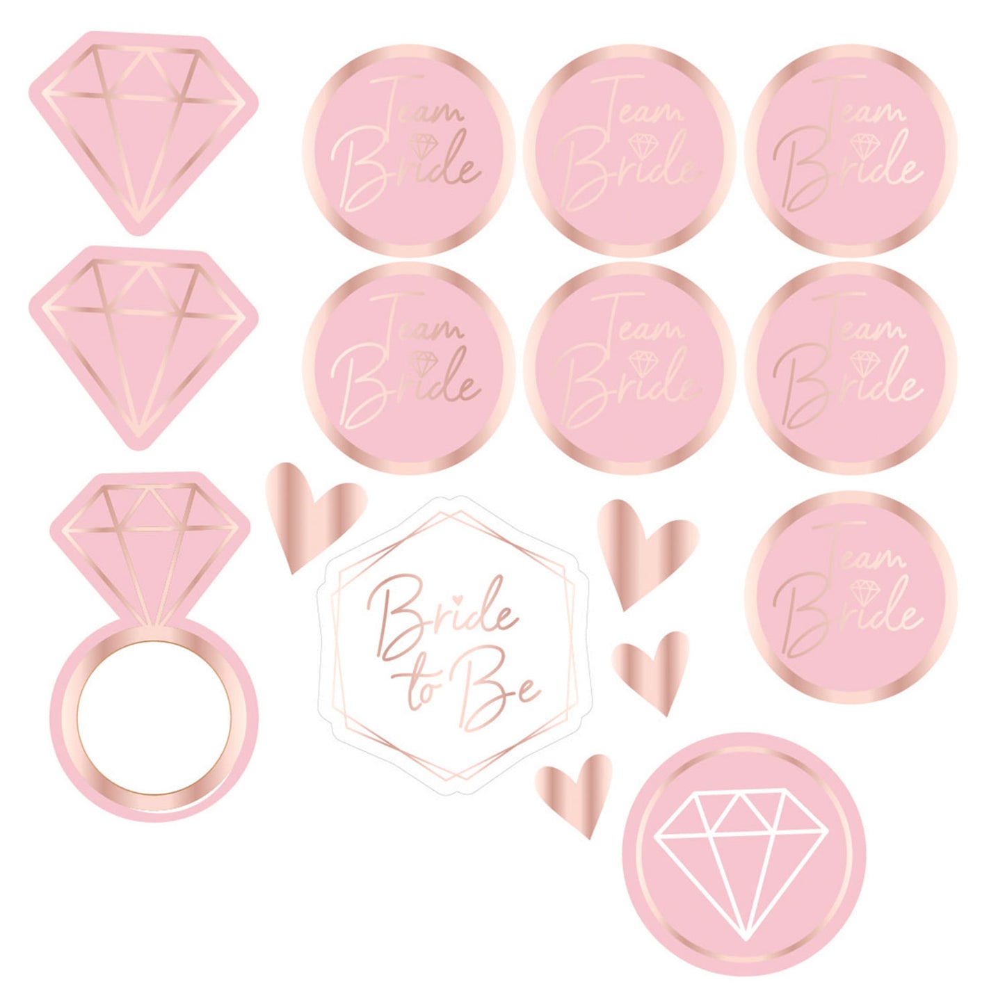 Team Bride Temporary Tattoos (6pk)