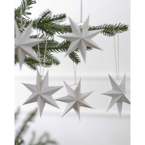 7 Pointed Stars Tree Decorations (5pk)