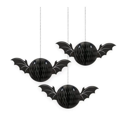 Bat Honeycomb Hanging Decoration - 20cm