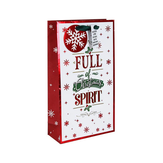 Christmas Spirit Double Bottle Bag