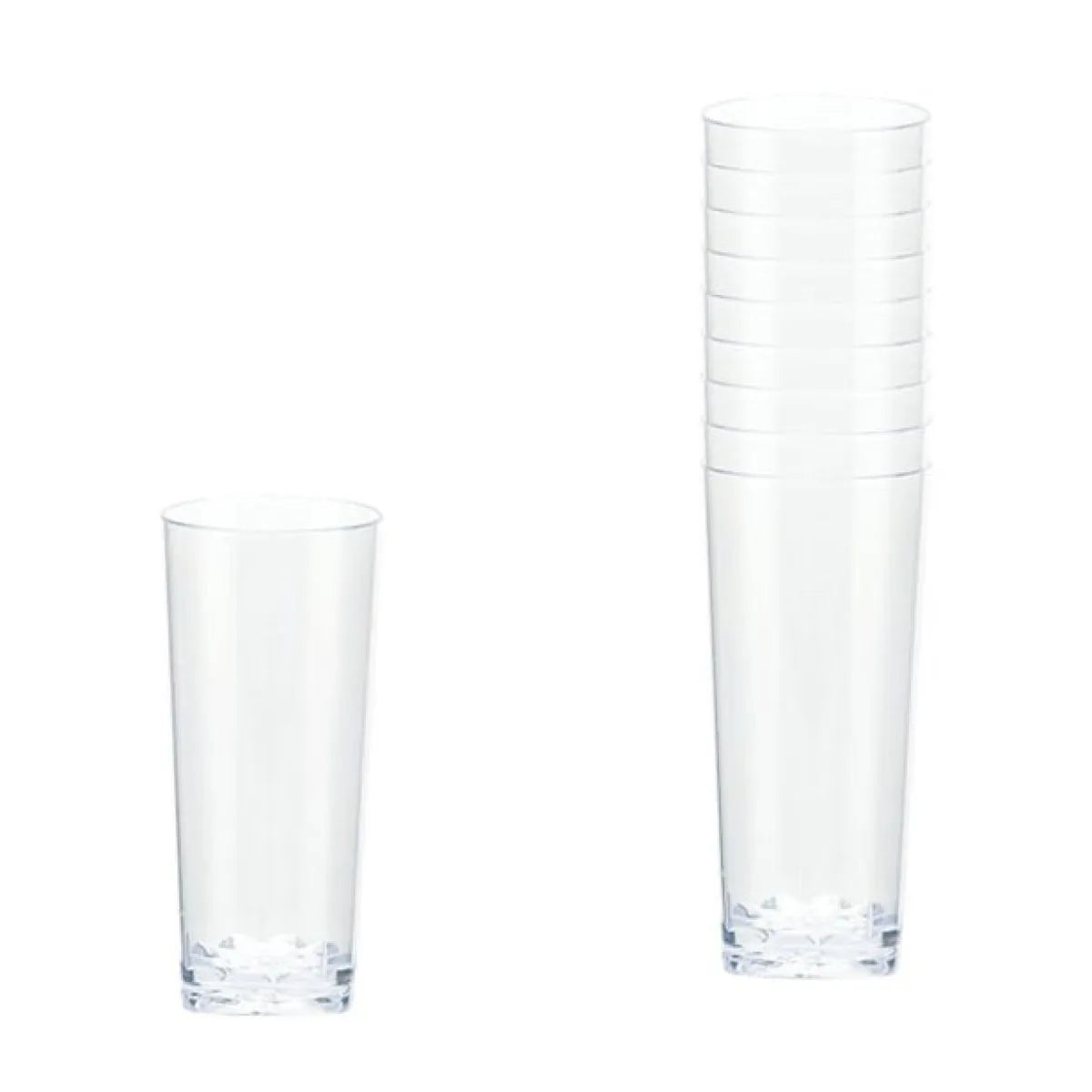 Clear Plastic Mini Cordial Glasses - 56ml (10pk)
