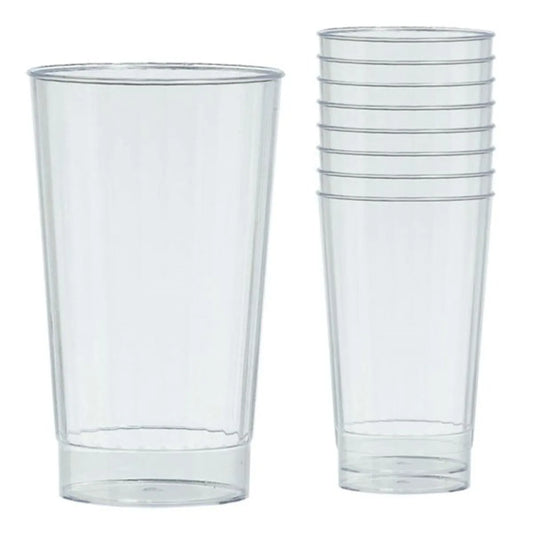 Clear Plastic Tumbler Glasses - 455ml (16pk)