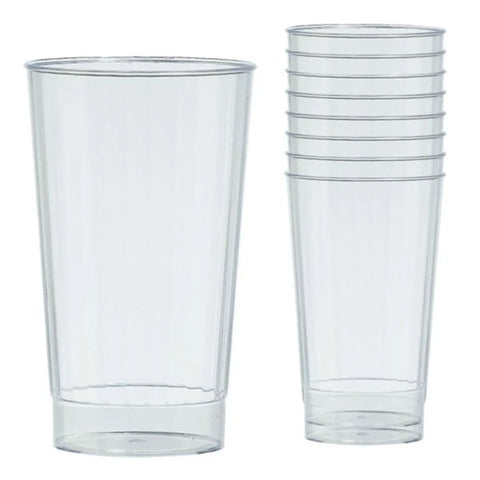Clear Plastic Tumbler Glasses - 455ml (16pk)