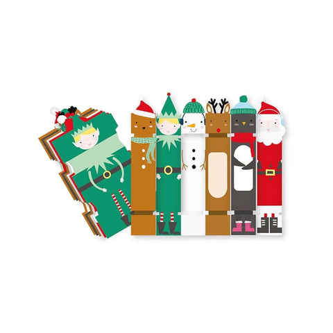 Festive Friends Assorted Christmas DIY Crackers - 30cm (6pk)