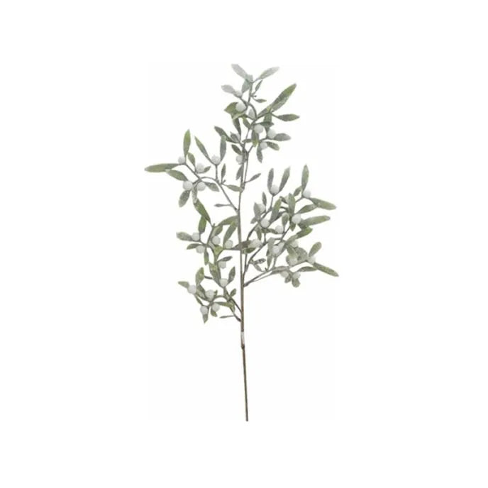 Glittered Mistletoe Spray - 72cm