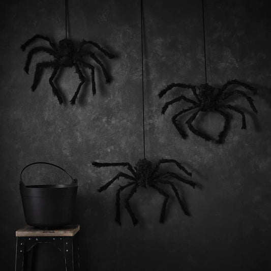 Black Hanging Spider Decorations
