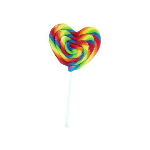 Heart Rainbow Lolly - 60g