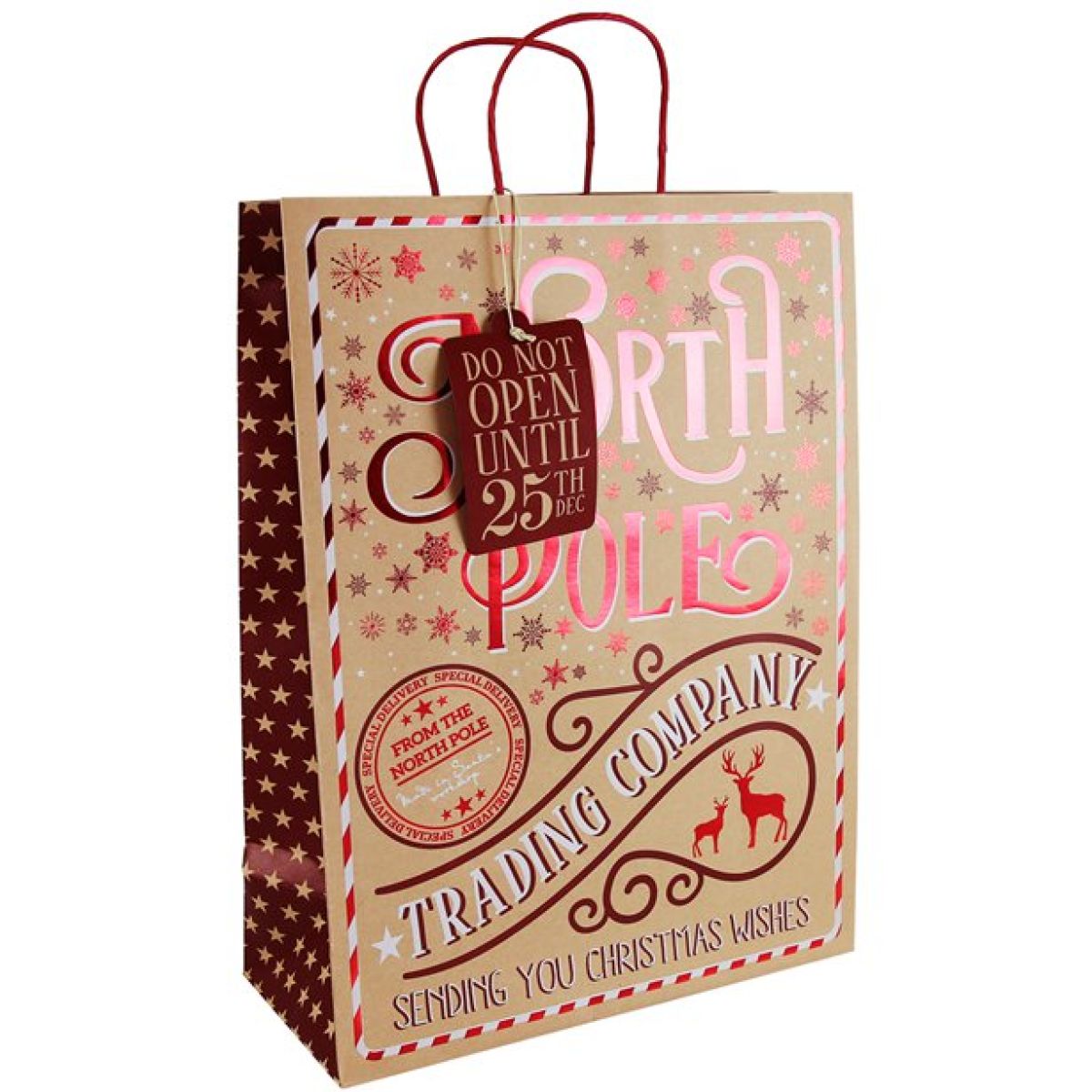 North Pole Extra Large Gift Bag - 45.5cm x 33cm