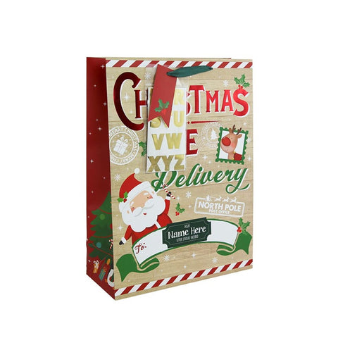 Personalisable Christmas Eve Extra Large Gift Bag - 45.5cm x 33cm
