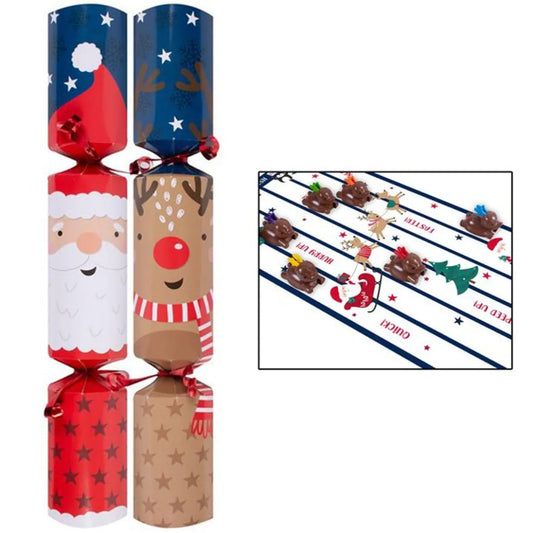 Racing Reindeers Game Crackers - 30m (6pk)