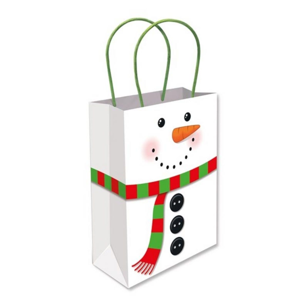 Snowman Medium Gift Bag - 22cm