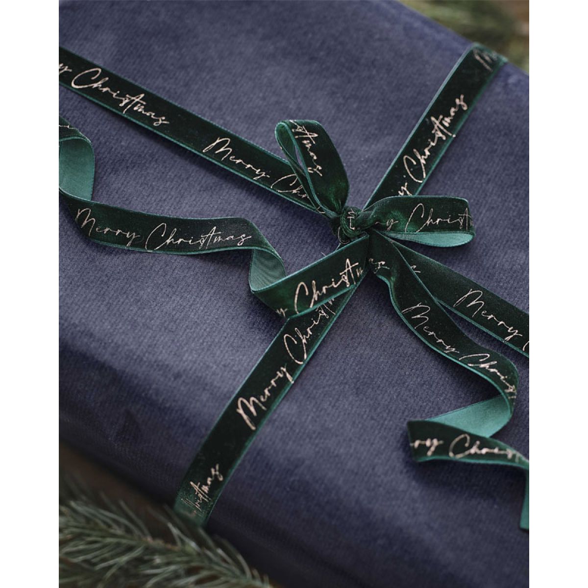 Velvet Merry Christmas Ribbon