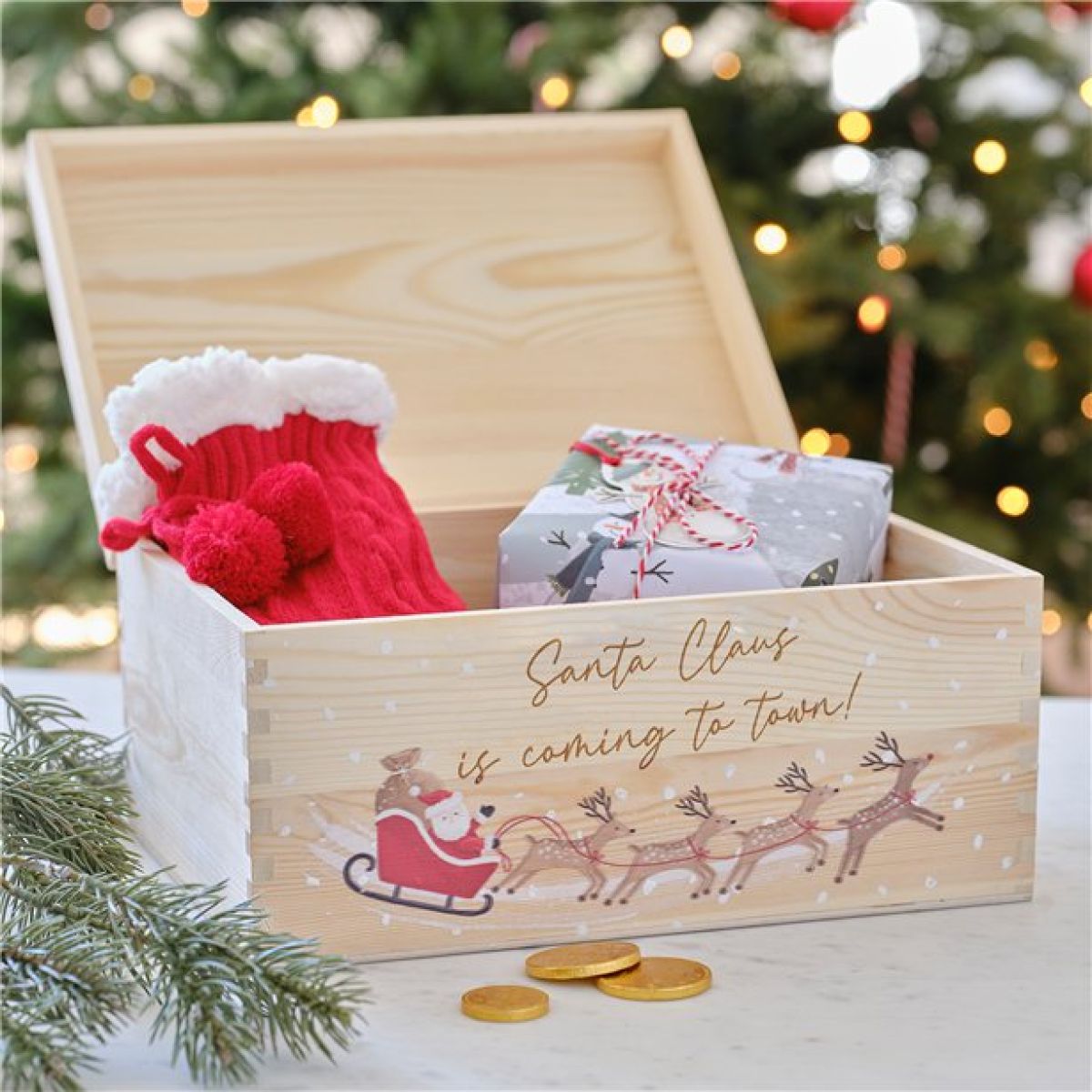 Wooden Customisable Christmas Eve Box