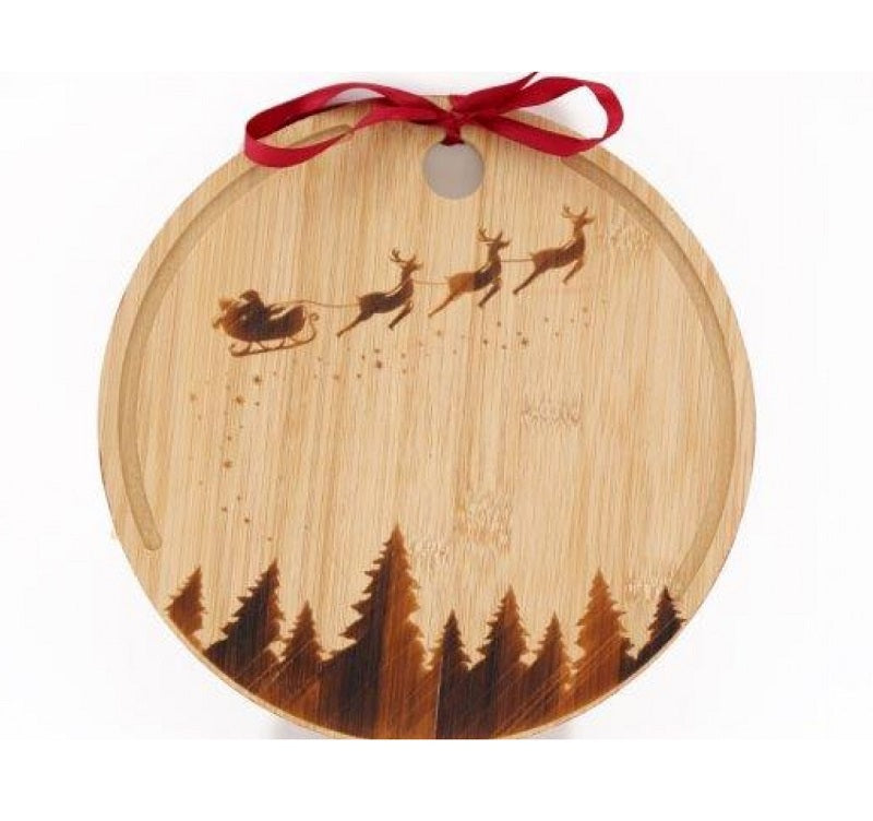 Christmas Round Chopping Board