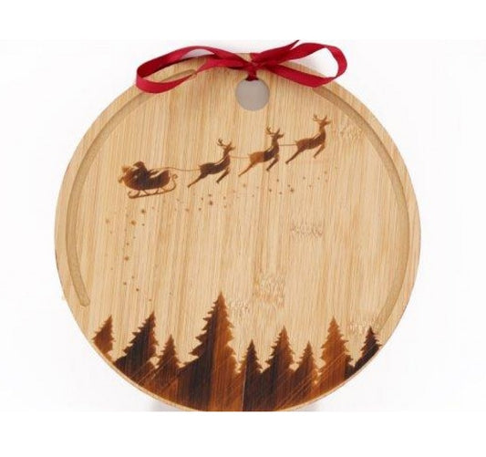 Christmas Round Chopping Board
