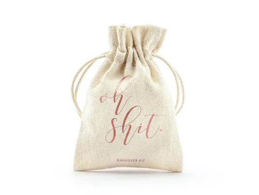 Cotton pouches - Oh shit, hangover kit