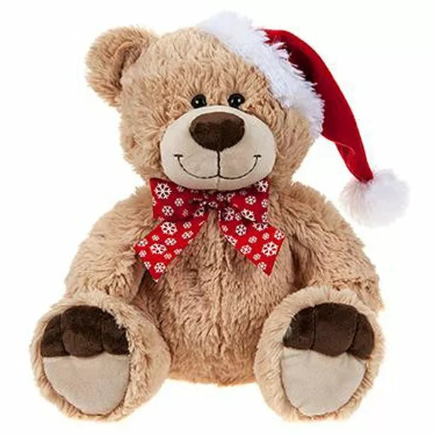 Christmas Bear with Snowflake ribbon