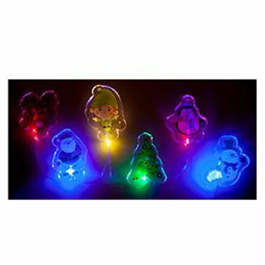 Christmas Printed Light Up Gel Window Stickers - 15 x 30cm