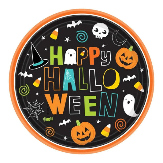 Halloween Party Plates 60pk
