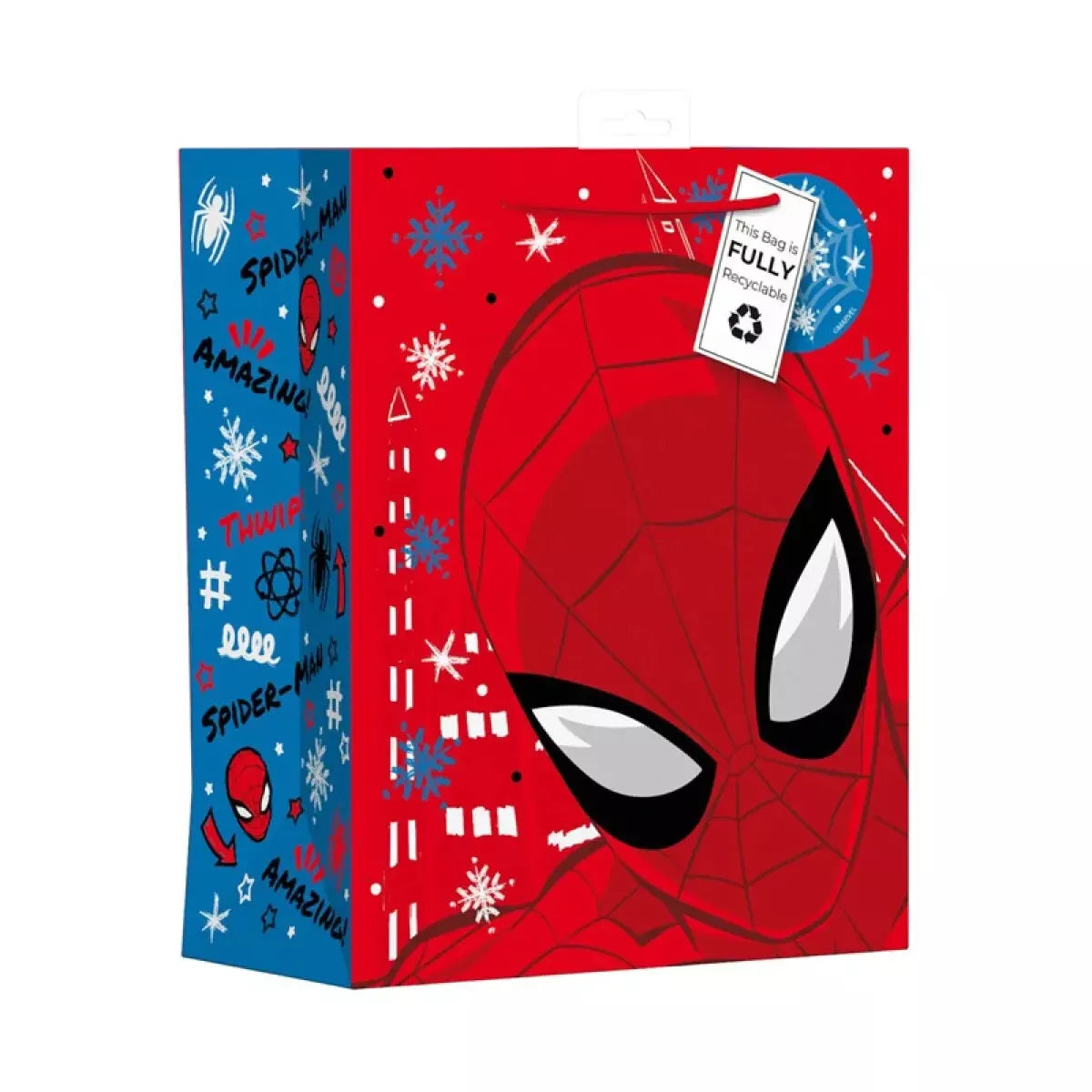 Spiderman Large Christmas Gift Bag - 33cm x 26cm