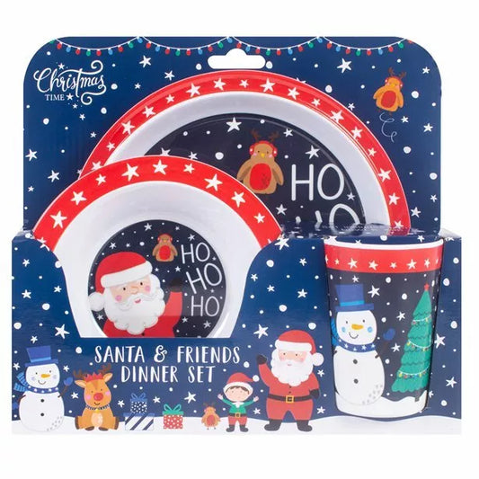 Santa & Friends Melamine Dinner Set