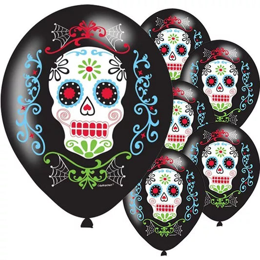 Day of the Dead Balloons - 11'' Latex