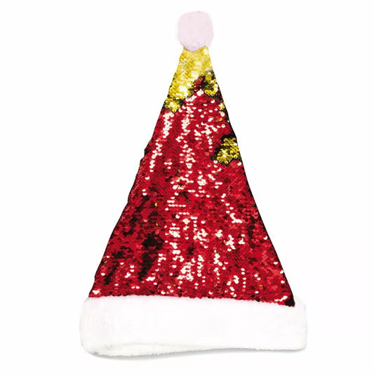 Reversible Sequin Santa Hat