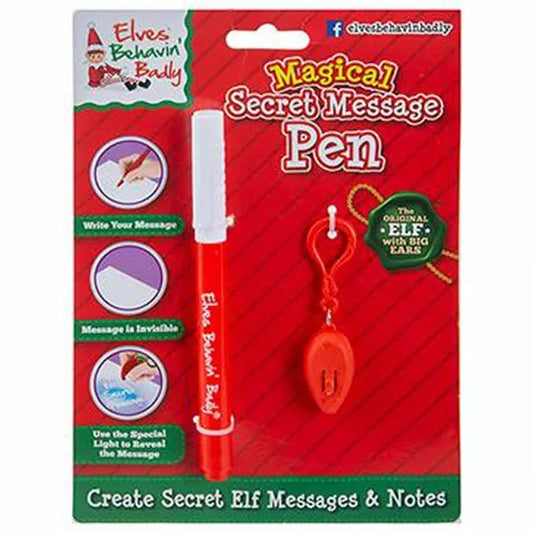 Elves Behavin' Badly Naughty Elf Magical Secret Invisible Ink Message Pen