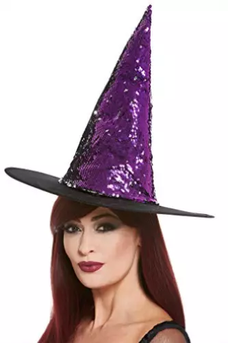 Reversable sequin witches hat