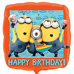 Minions Balloon - 18'' Square Foil