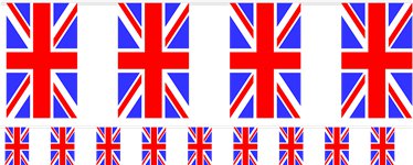 Union Jack Flag Plastic Bunting - 10m