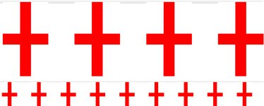English Flag Plastic Bunting - 4m