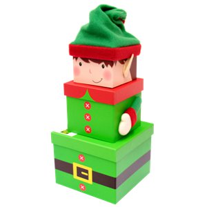 Elf Christmas Stacking Gift Box