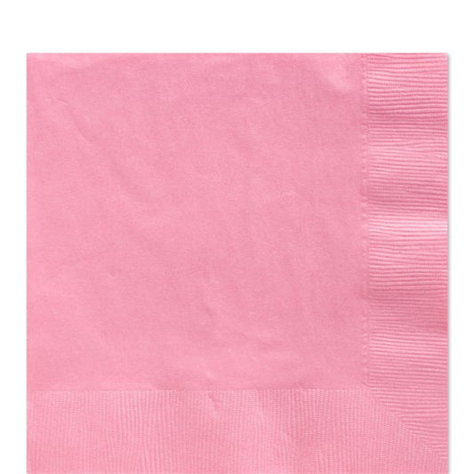 Baby Pink Luncheon Napkins - 33cm Square 2ply Paper