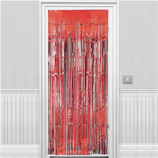 Red Foil Curtain - 2.4m