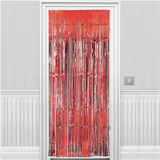 Red Foil Curtain - 2.4m