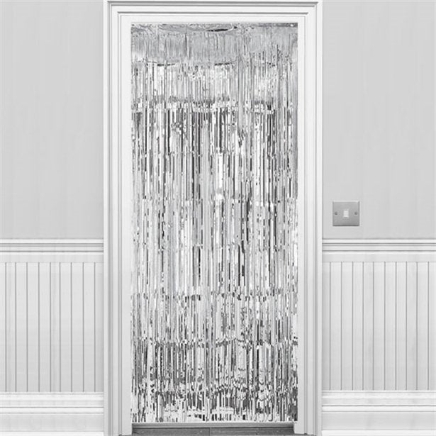 Silver Foil Curtain - 2.4m