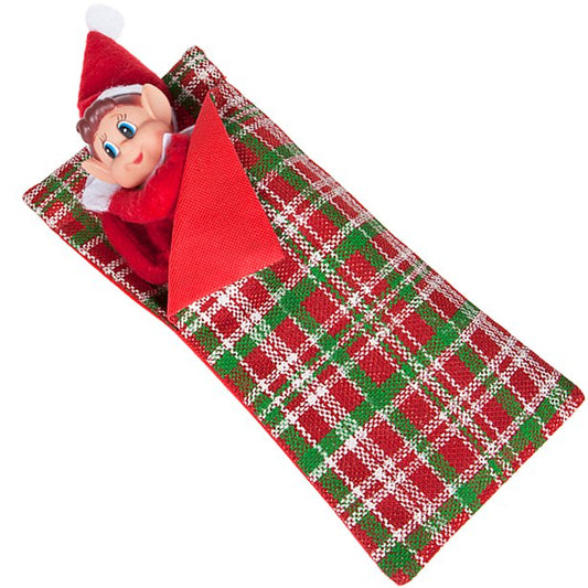 Elves Behaving'Badly Naughty Elf Patterned Sleeping Bag