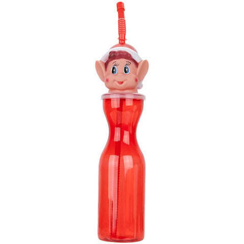 Naughty Elf Plastic Drinking Bottle - 450ml