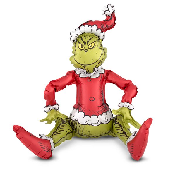 Sitting Grinch Balloon - 24" Foil