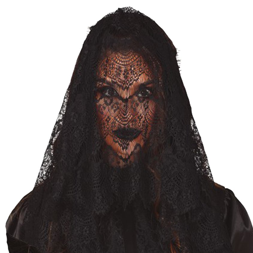 Black Veil Headpiece