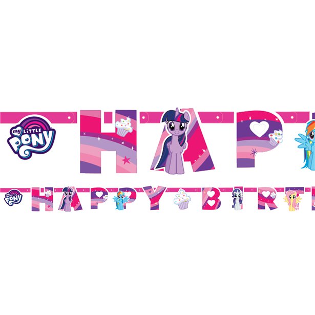 My Little Pony Happy Birthday Letter Banner