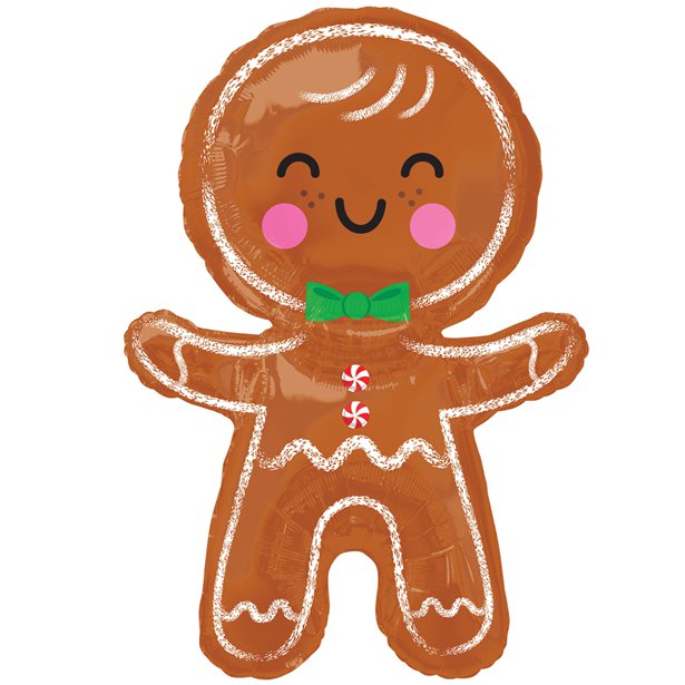 Gingerbread SuperShape Balloon - 31" Foil