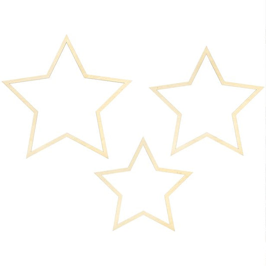 Star Wooden Hanging Decorations