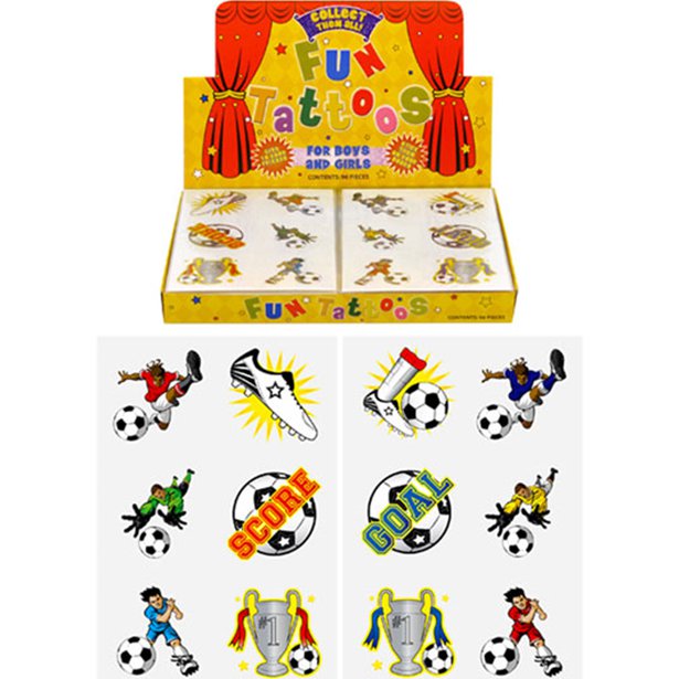 Football Tattoo Sheet - 96 Pack